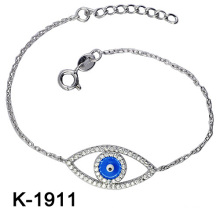 Fashion Jewellery 925 Silver Zirconia Blue Eyes Bracelets.